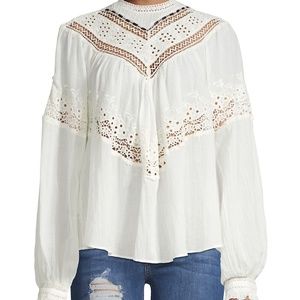 Free People Abigail Eyelet Blouse